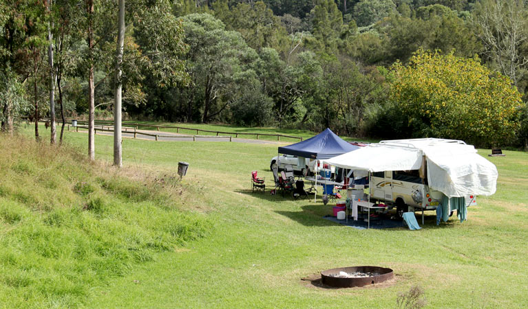 Campervan at Bents Basin campground. Photo: John Yurasek