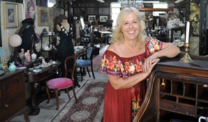 Historic Corneys Garage at Hartley Historic Site near Lithgow is now an antique shop. Credit: Cherylin Collier &copy; Cherylin Collier