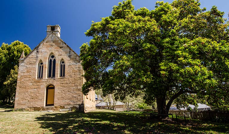 St Bernards Church and churchyard, Hartley Historic Site. Photo: John Spencer