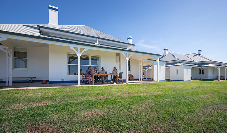 Exterior view of Montague Island Head Lighthouse Keepers Cottage. Photo: Daniel Tran