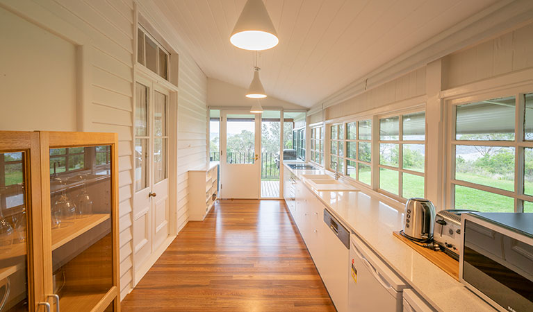 The kitchen in Middle Head Officers Quarters, Sydney Harbour National Park. Photo: John Spencer/DPIE