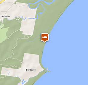 Map of Bongil Beach