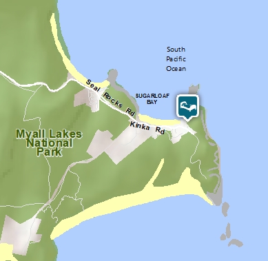 Map of Davies Cottage in Seal Rocks