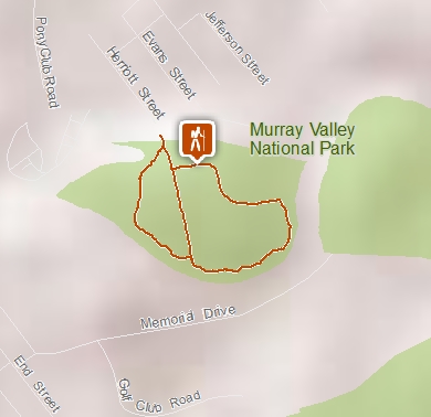 Map of Kolety walking tracks